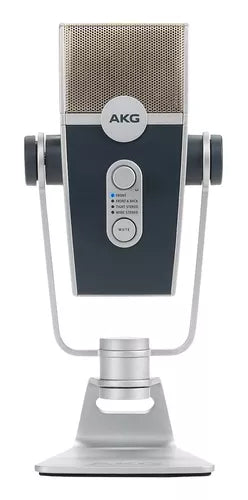 Microfone Akg Lyra Condensador Estéreo Cor Azul/prateado
