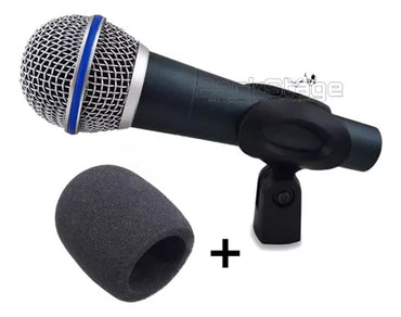 Microfone Dinâmico Pro Com Capa E Cabo 4,5m - Btm-58a - Mxt