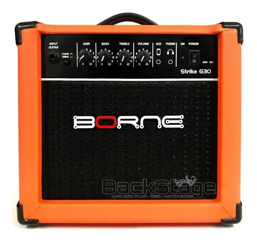 Amplificador Borne Strike 30 Laranja - Novo Para Guitarra