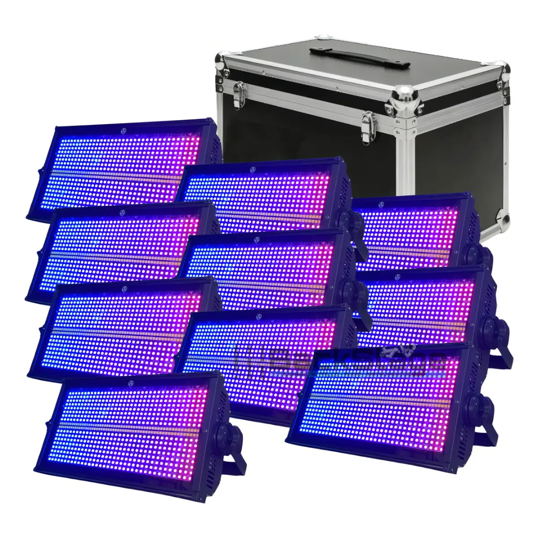Kit 10 Strobo 1000W SL-960BM + Case Profissional