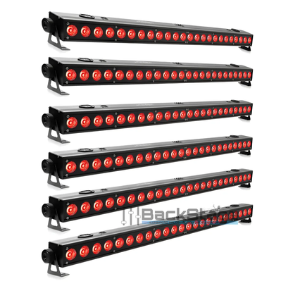 Kit 06 Ribalta 24 LEDs RGBWA+UV Outdoor IP65 DMX + Case – 127/220V