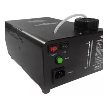 Máquina de Fumaça 750W RGB 9 LEDs com Strobo – Bivolt (110V/127V) Preta