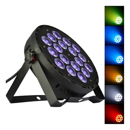 Canhão de LED 18 LEDs RGBWA ST-P001 – Iluminação Profissional