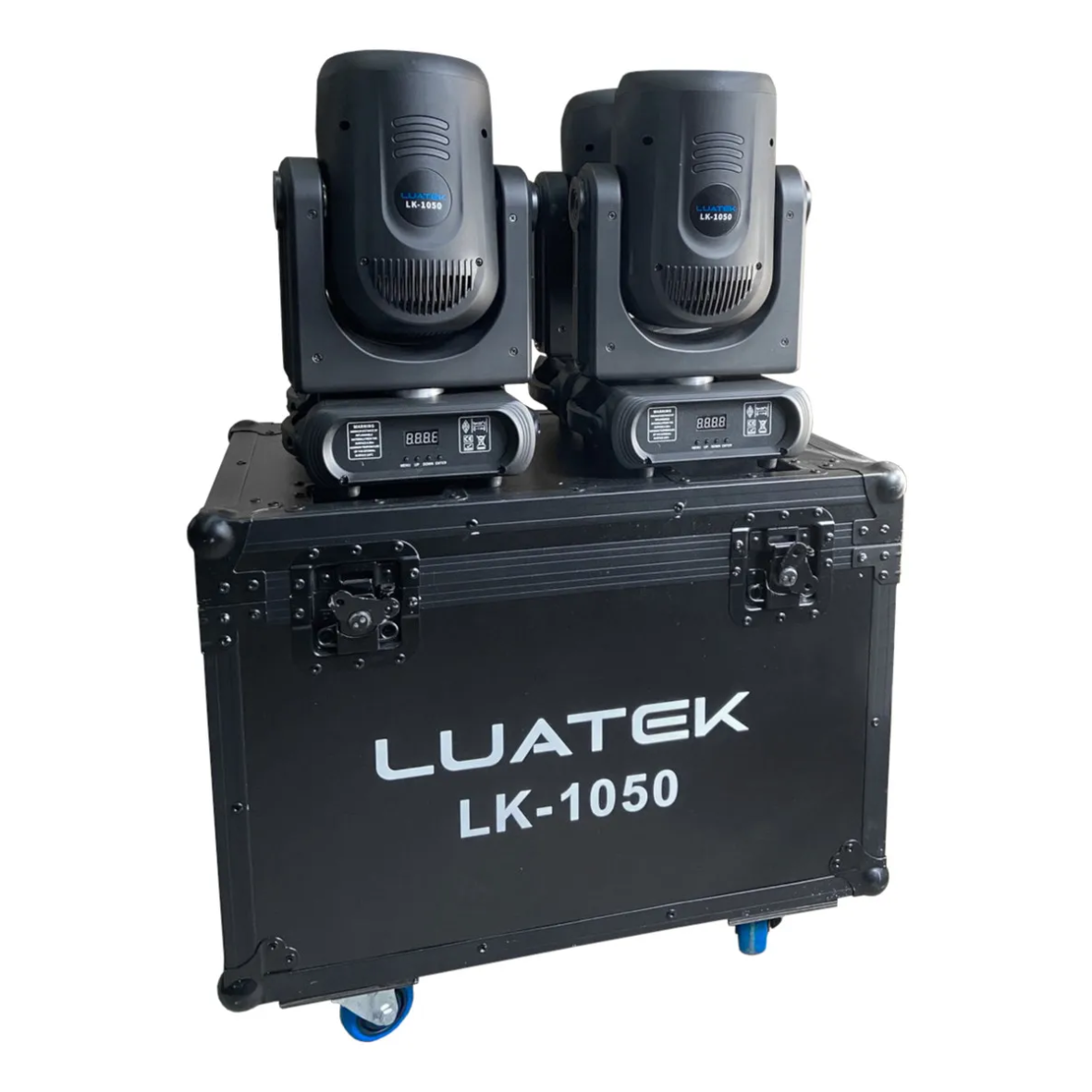 Kit 4 Moving Head Beam 150W RGBW com Borda LED + Case Profissional