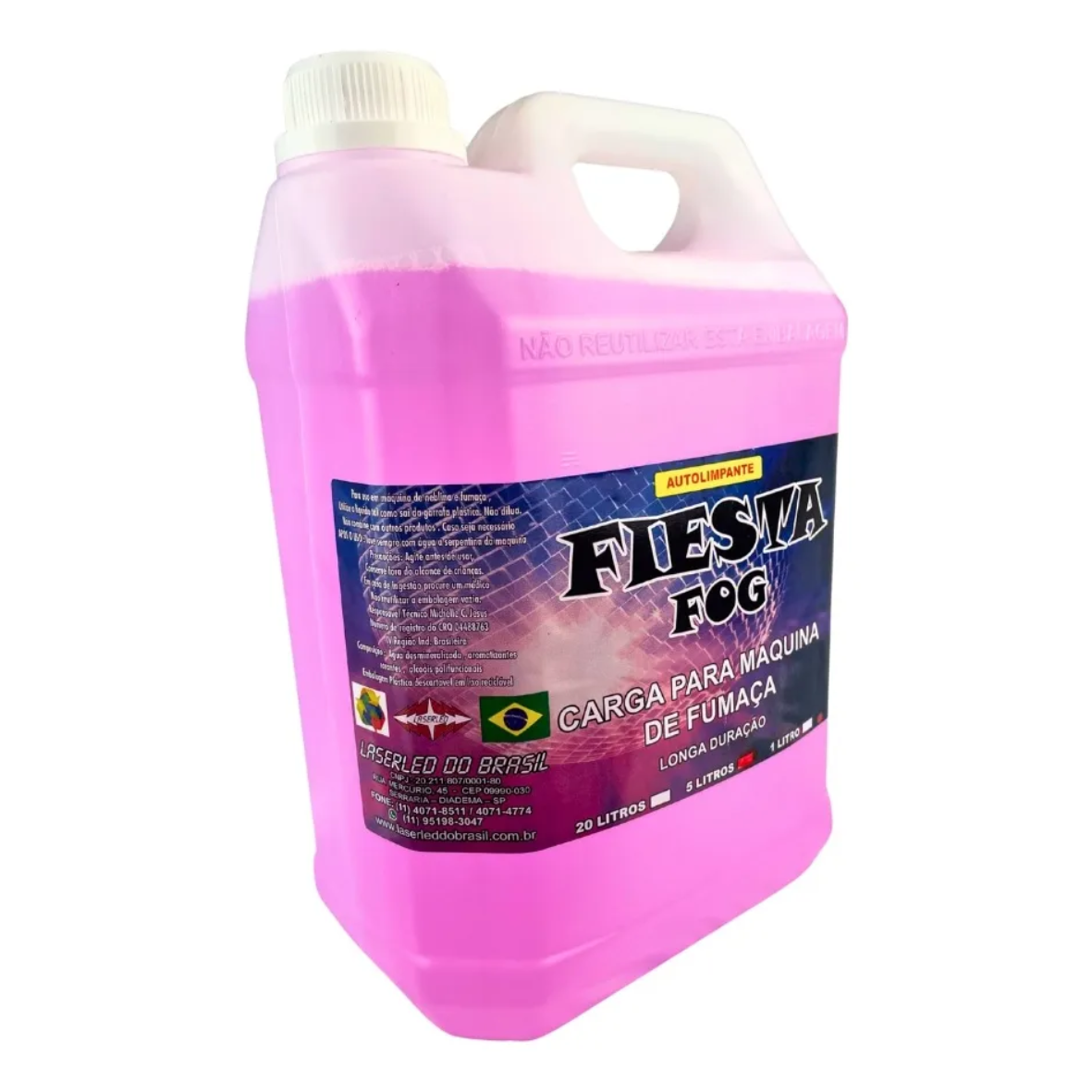 Líquido Fluído para Máquina de Fumaça Autolimpante – Galão 5 Litros