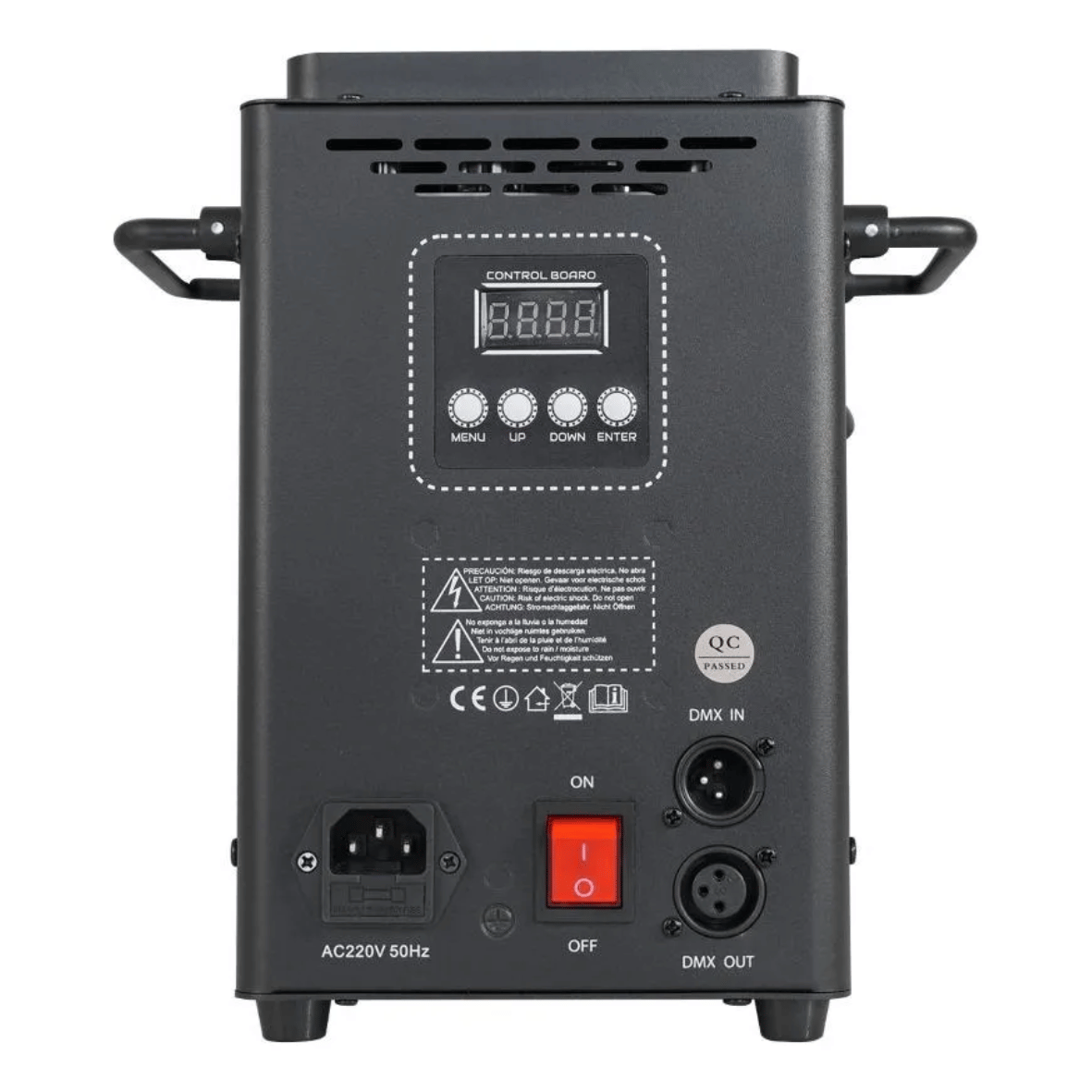 Máquina de Fumaça UP Jato 1200W com 12 LEDs – 220V Preta