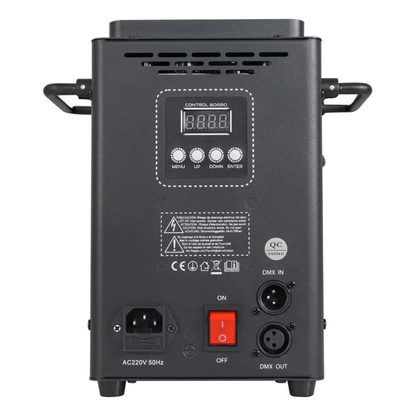 Máquina de Fumaça UP Jato 1200W com 12 LEDs – 220V Preta