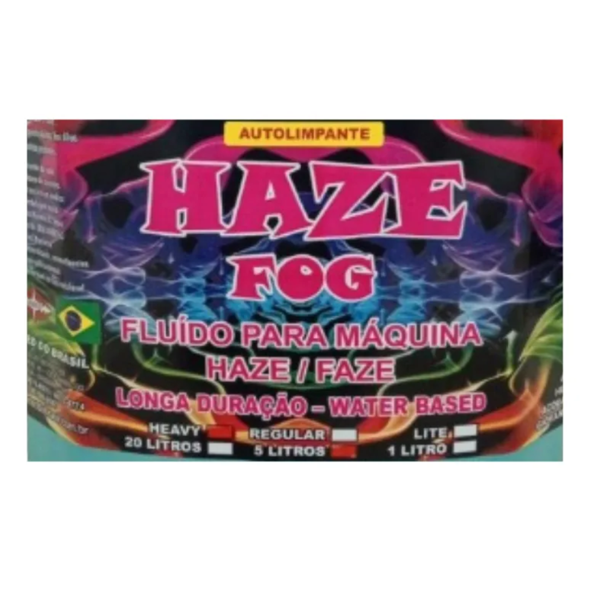 Líquido Fluido para Máquina Haze Base Água – Fumaça Profissional 5 Litros