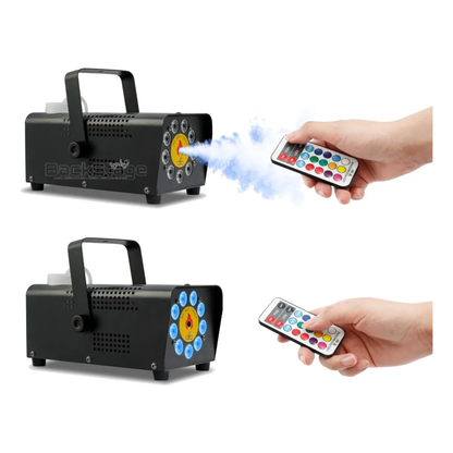 Máquina de Fumaça 750W RGB com 9 LEDs e Strobo – Bivolt (110V/220V)