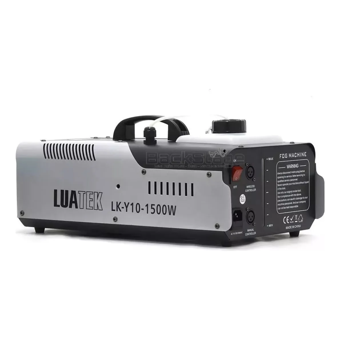 Máquina de Fumaça 1500W RGB 8 LEDs com Controle Sem Fio e Com Fio – 220v