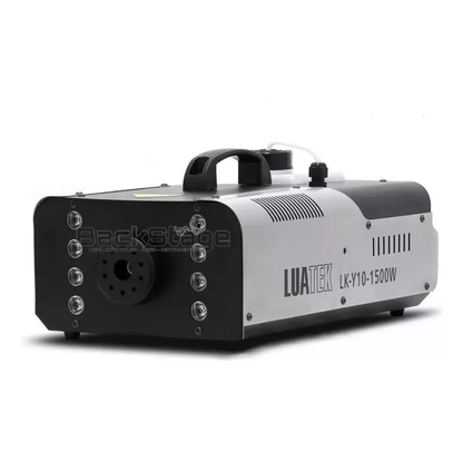 Máquina de Fumaça 1500W RGB 8 LEDs com Controle Sem Fio e Com Fio – 220v