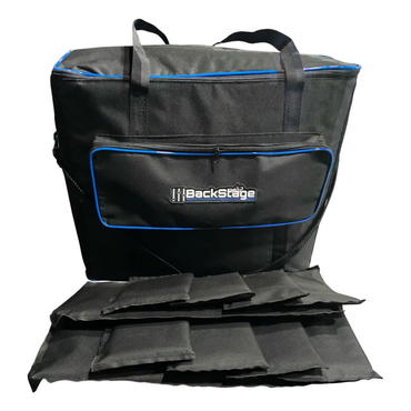 Bag Soft Case para 10 Canhões LED Slim, DMX ou Mini Moving – Uso Profissional