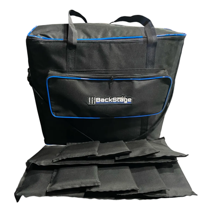 Bag Soft Case para 10 Canhões LED Slim, DMX ou Mini Moving – Uso Profissional