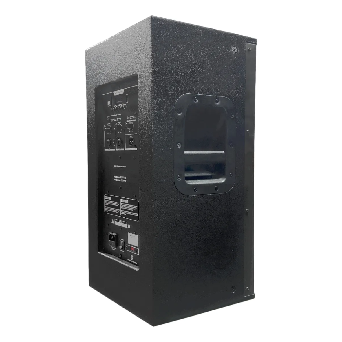 Caixa de Som Profissional 12” 500W de Potência – Preta