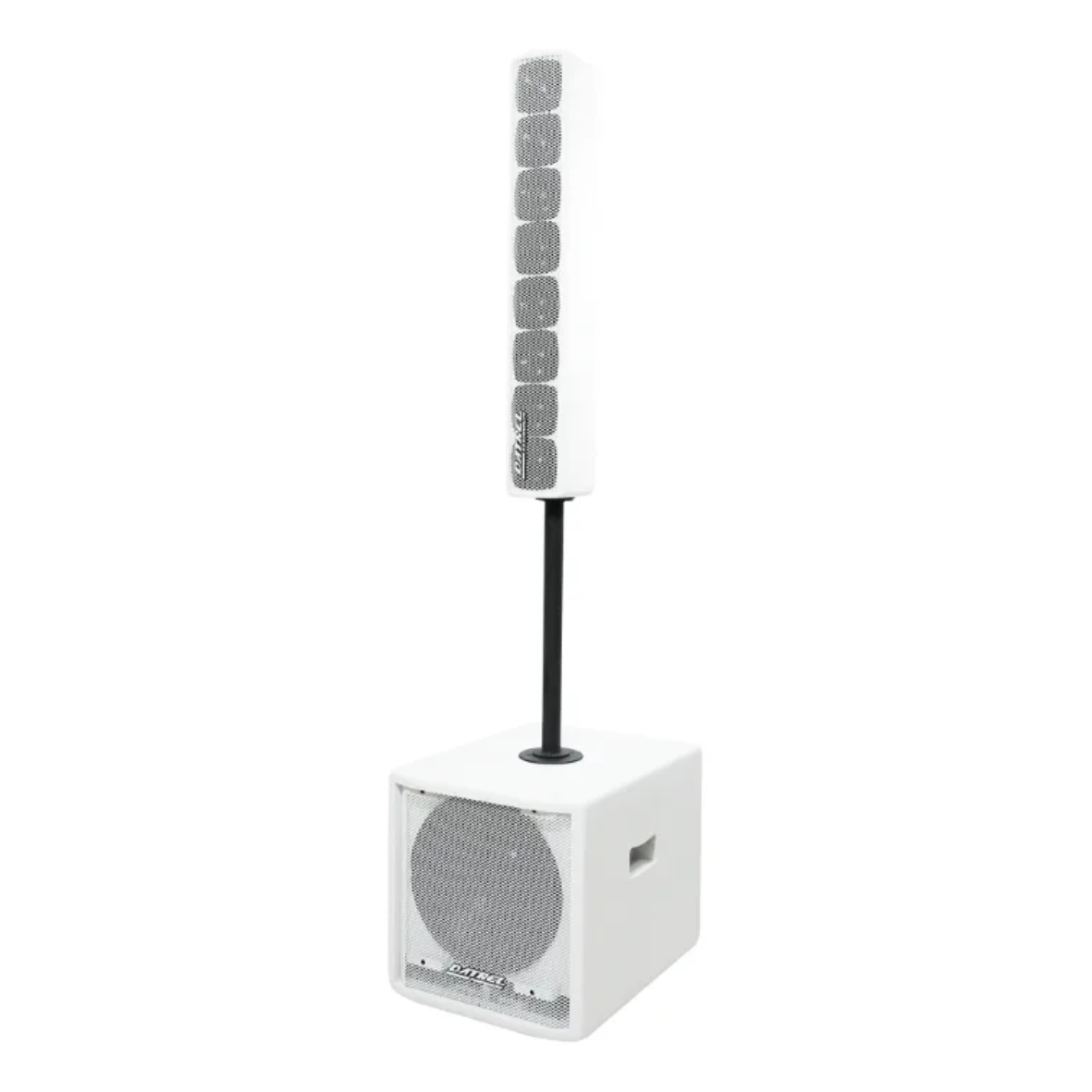 Sistema de Som Sub Ativo 12” Datrel 500W Vertical Line – Branco (127/220V)