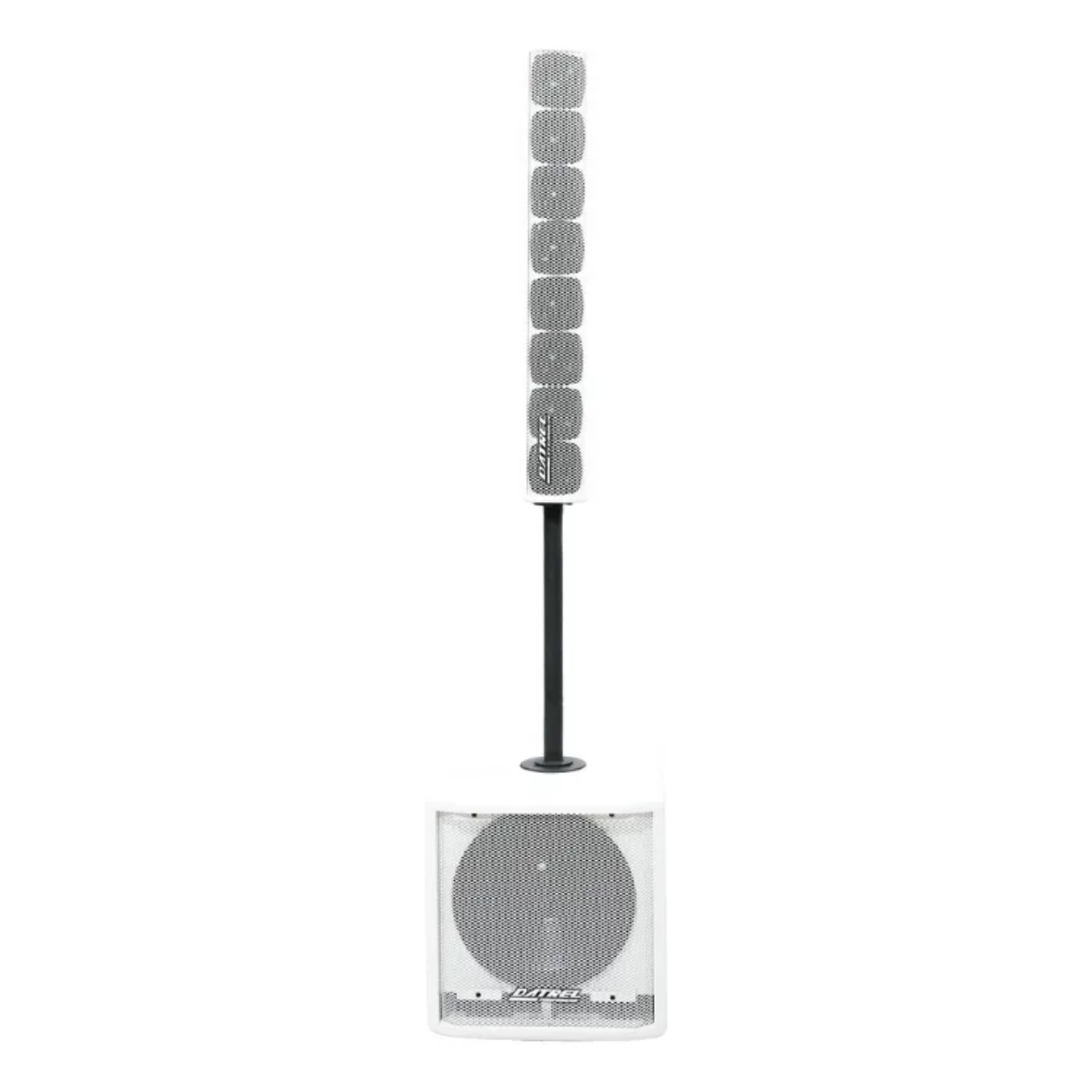 Sistema de Som Sub Ativo 12” Datrel 500W Vertical Line – Branco (127/220V)