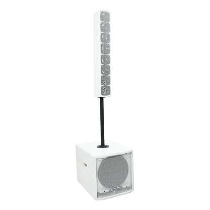 Sistema de Som Sub Ativo 12” Datrel 500W Vertical Line – Branco (127/220V)