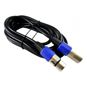 Cabo DMX / Microfone XLR Balanceado Canon Macho x Fêmea – 2 Metros