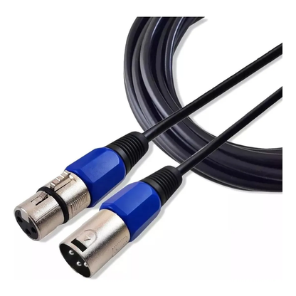 Cabo DMX / Microfone XLR Balanceado Canon Macho x Fêmea – 2 Metros