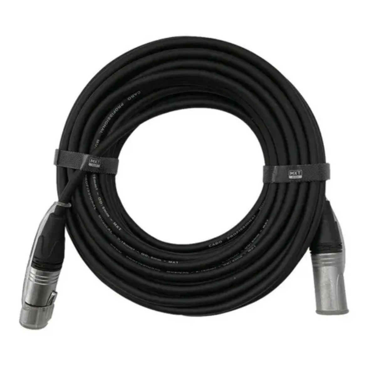 Cabo de Microfone XLR Macho x XLR Fêmea Mono MXT Pro Series – 10 Metros