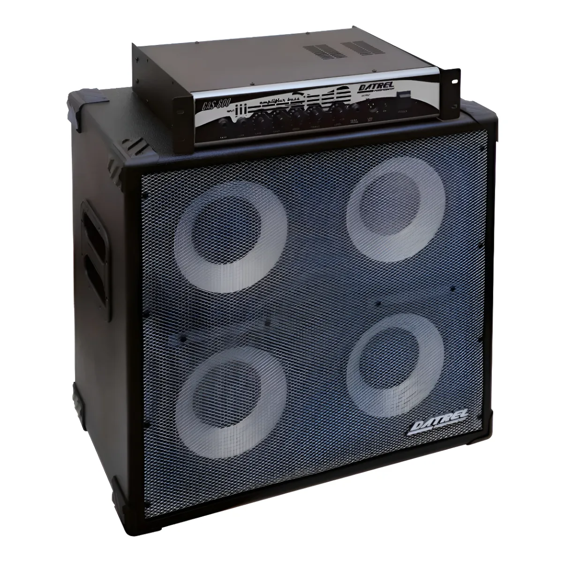 Combo Amplificador de Baixo Datrel BAS-400W – Cabeçote + Caixa 400W RMS Bivolt Preto