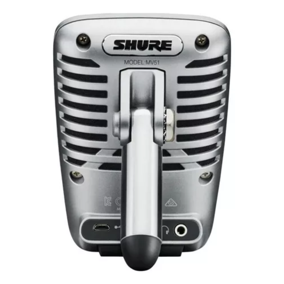 Microfone Shure Motiv Mv51 Condensador Cardioide Cor Prata