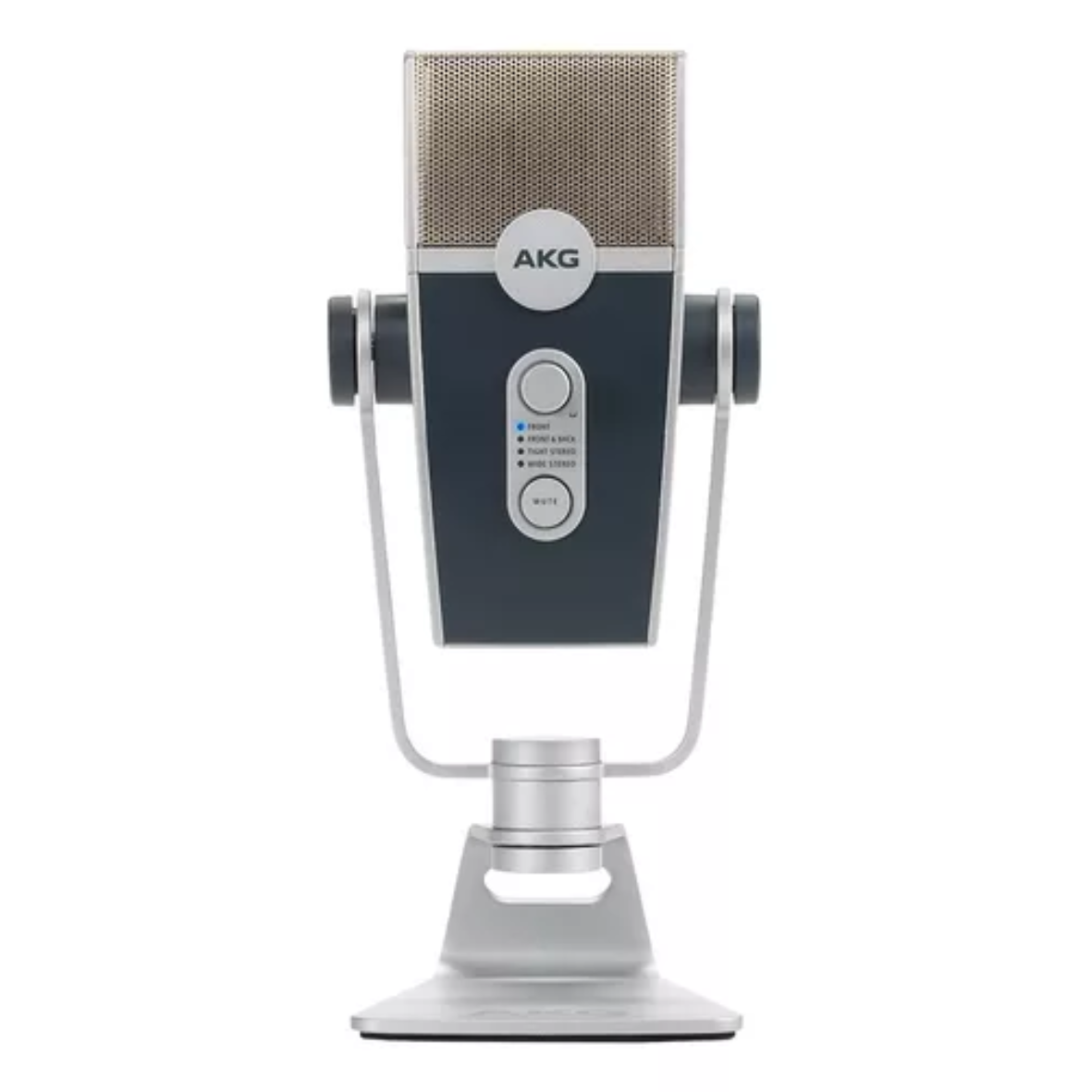 Microfone Akg Lyra Condensador Estéreo Cor Azul/prateado