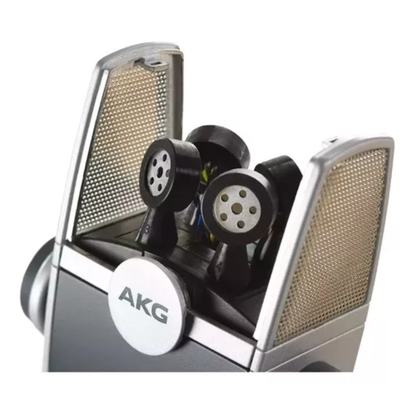 Microfone Akg Lyra Condensador Estéreo Cor Azul/prateado