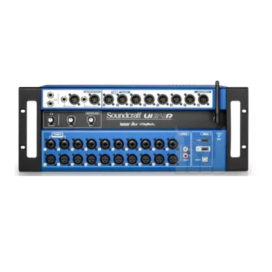 Console Digital Soundcraft Ui24R – Mixer Profissional Bivolt (88V–265V)