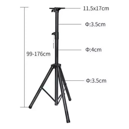 Tripé Suporte Pedestal para Caixa de Som Acústica Profissional MXT – Preto