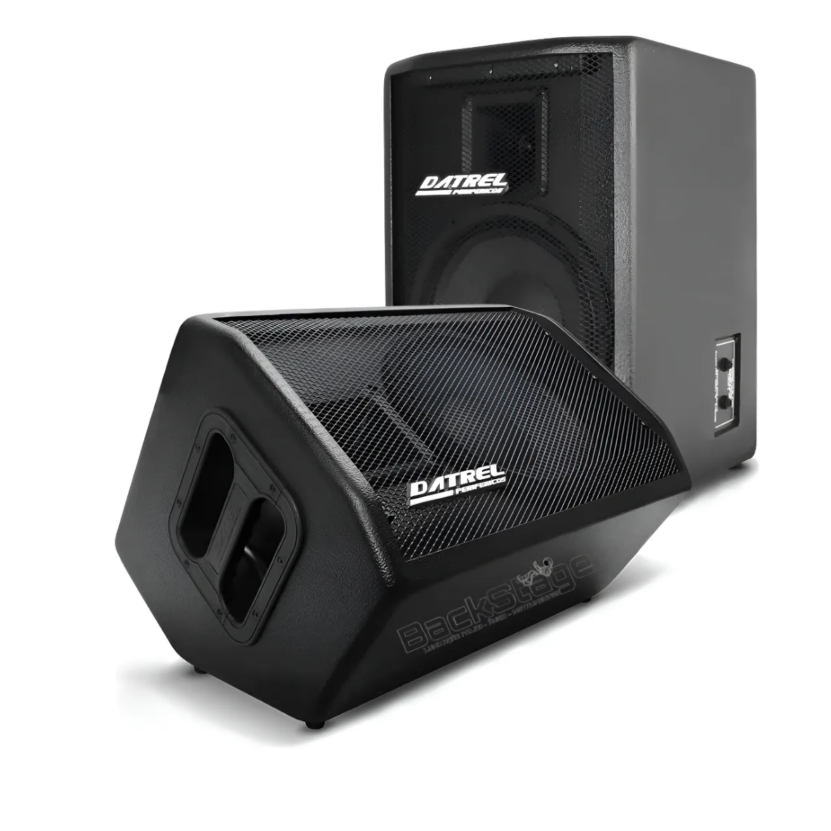 Caixa De Som Passiva 10pol Datrel Pro Monitor Retorno Igreja Preto 110v
