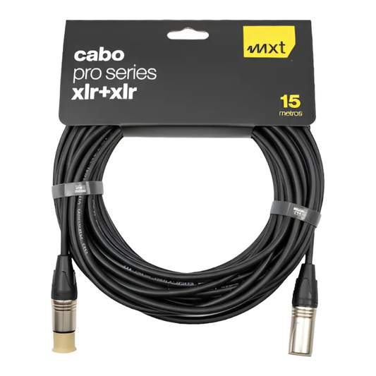 Cabo XLR Fêmea x XLR Macho 15 Metros Balanceado – Pro Series
