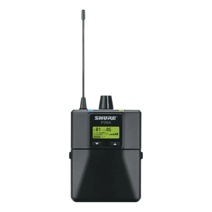 Receptor Bodypack Shure P3RA-J13 Sem Fio – Preto (In-Ear Monitor)