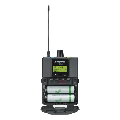 Receptor Bodypack Shure P3RA-J13 Sem Fio – Preto (In-Ear Monitor)