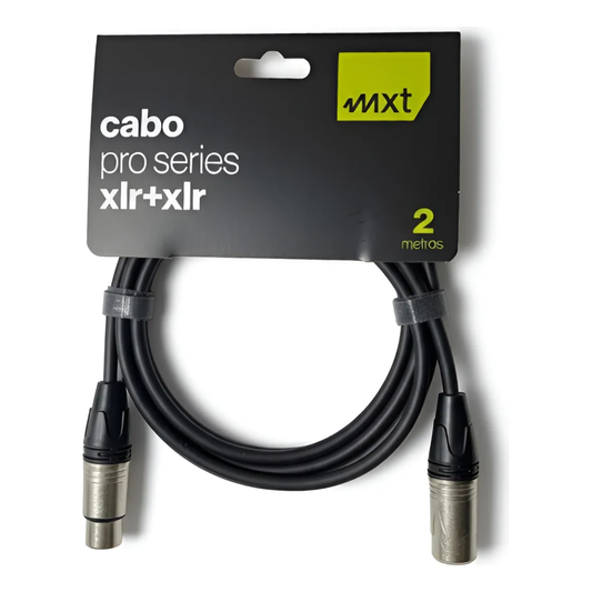 Cabo XLR Fêmea x XLR Macho 2 Metros Balanceado – Pro Series