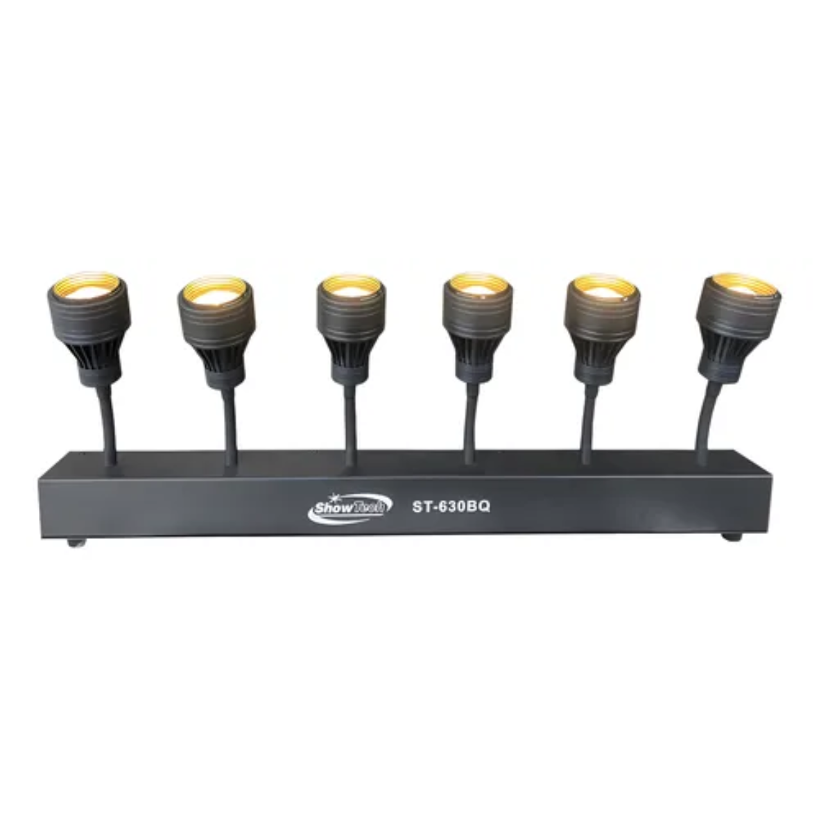Kit 6 Vara Pim Bim Beam 6x10W Branco Quente Showtech ST-630BQ c/ Foco DMX Bivolt