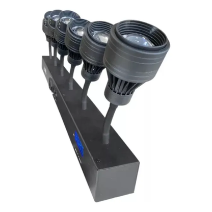 Kit 6 Vara Pim Bim Beam 6x10W Branco Quente Showtech ST-630BQ c/ Foco DMX Bivolt