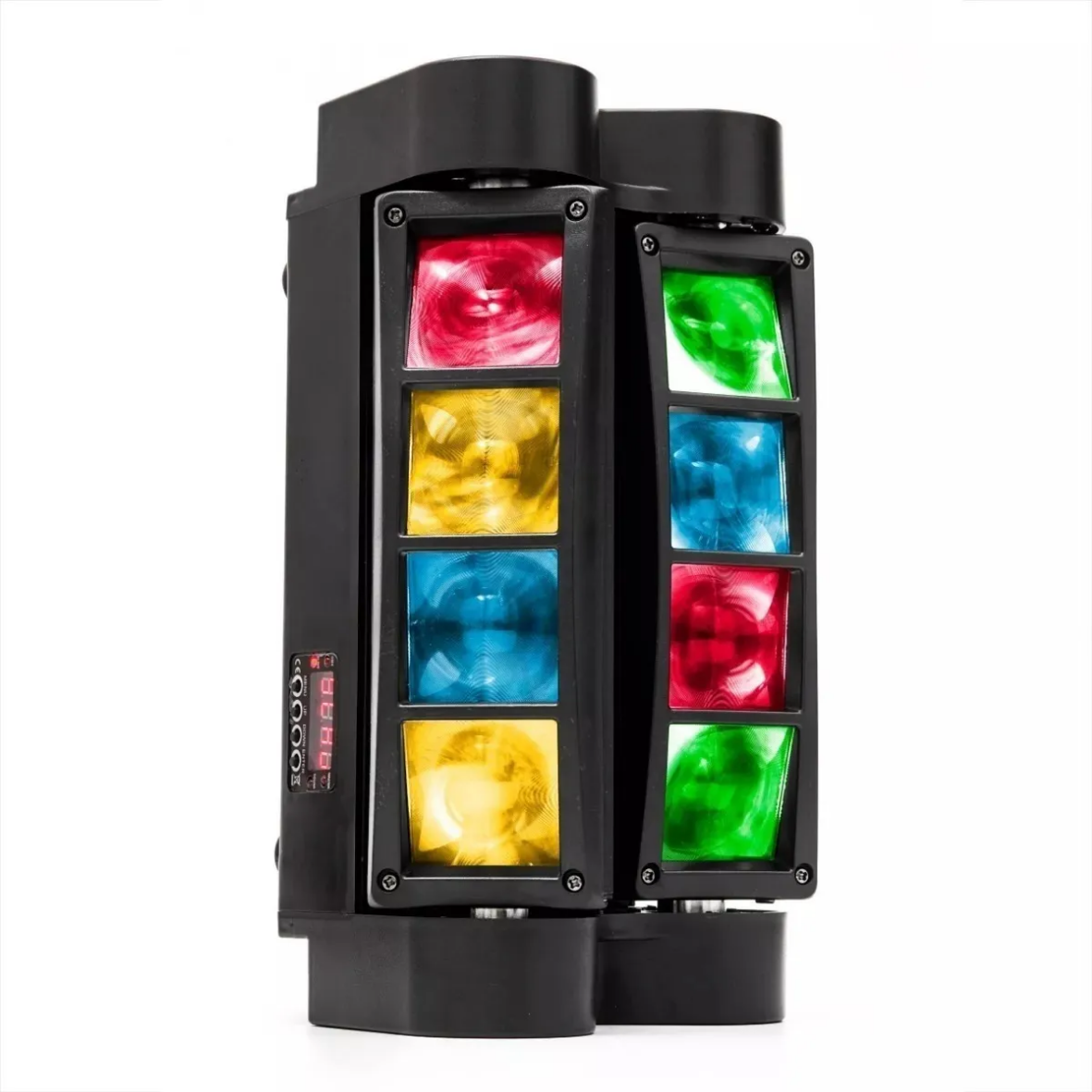 Mini Moving Spider 8 LEDs 5W RGB – Efeito Iluminação DMX