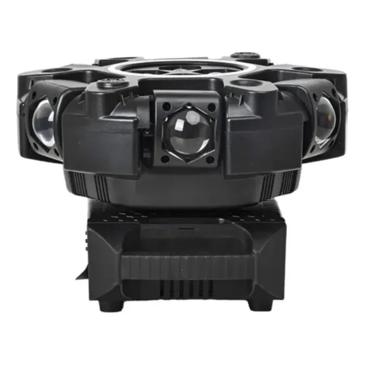 Moving Head 180W RGBW 10x10W + Laser RGB + Strobo DMX com Borda LED – Bivolt 127/220V