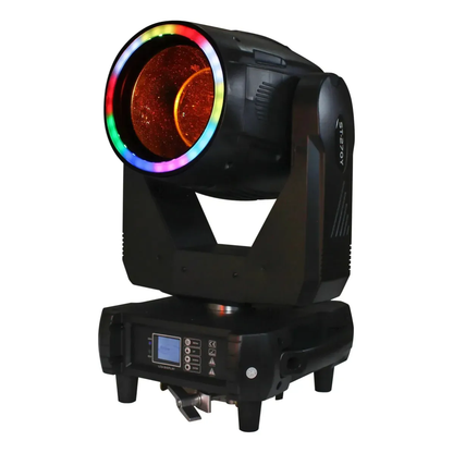 Kit 2 Moving Beam 9R 250W c/ Borda LED (Halo 36 LEDs) + Case