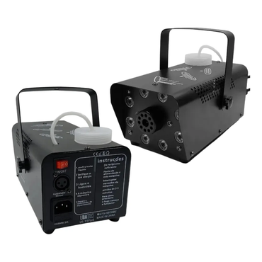 Máquina de Fumaça 750W com 8 LEDs RGB – DMX – LK-Y5 Plus – 110V