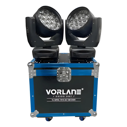 2 Aura Effect Moving Wash Beam Led Zoom 19x15 Rgbw + Case 127/220v