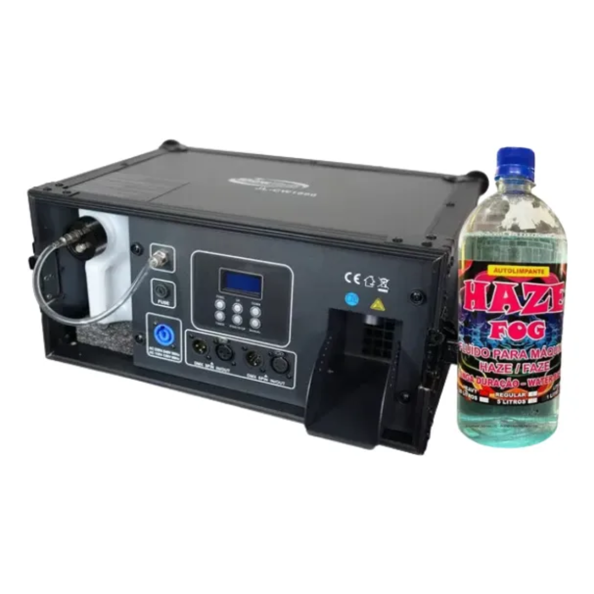 Máquina De Fumaça Haze 1600w A Base De Água Case 220v Preto