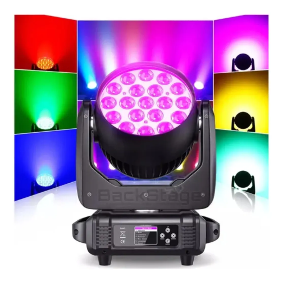2 Aura Effect Moving Wash Beam Led Zoom 19x15 Rgbw + Case 127/220v