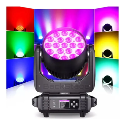 2 Aura Effect Moving Wash Beam Led Zoom 19x15 Rgbw + Case 127/220v