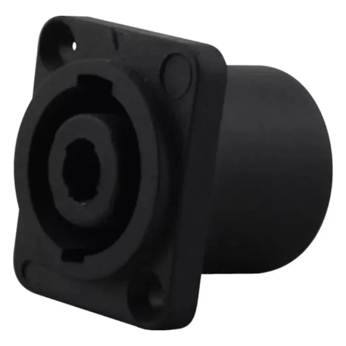 Conector Plug Speakon Fêmea Painel 4 Vias com Trava – Áudio Profissional