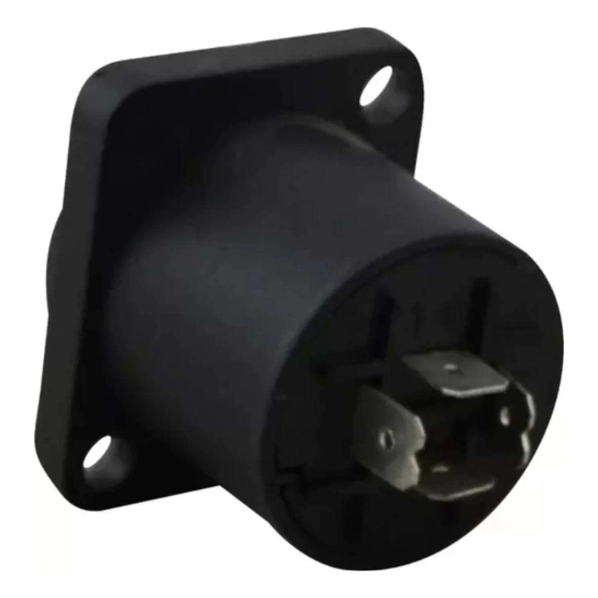 Conector Plug Speakon Fêmea Painel 4 Vias com Trava – Áudio Profissional