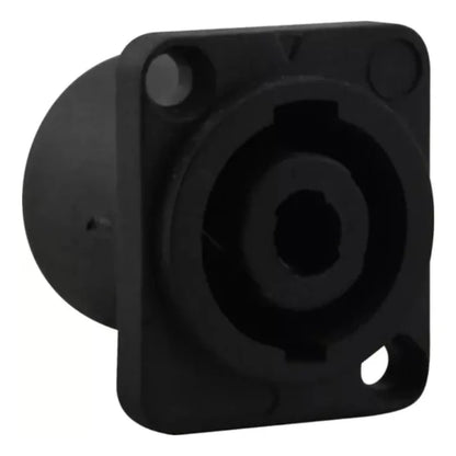 Conector Plug Speakon Fêmea Painel 4 Vias com Trava – Áudio Profissional