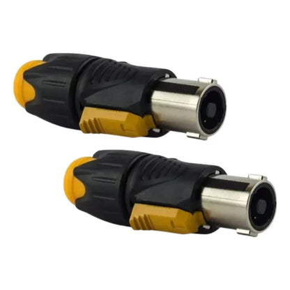 Par Conector Plug Speakon Macho 4 Vias ABS Profissional MXT