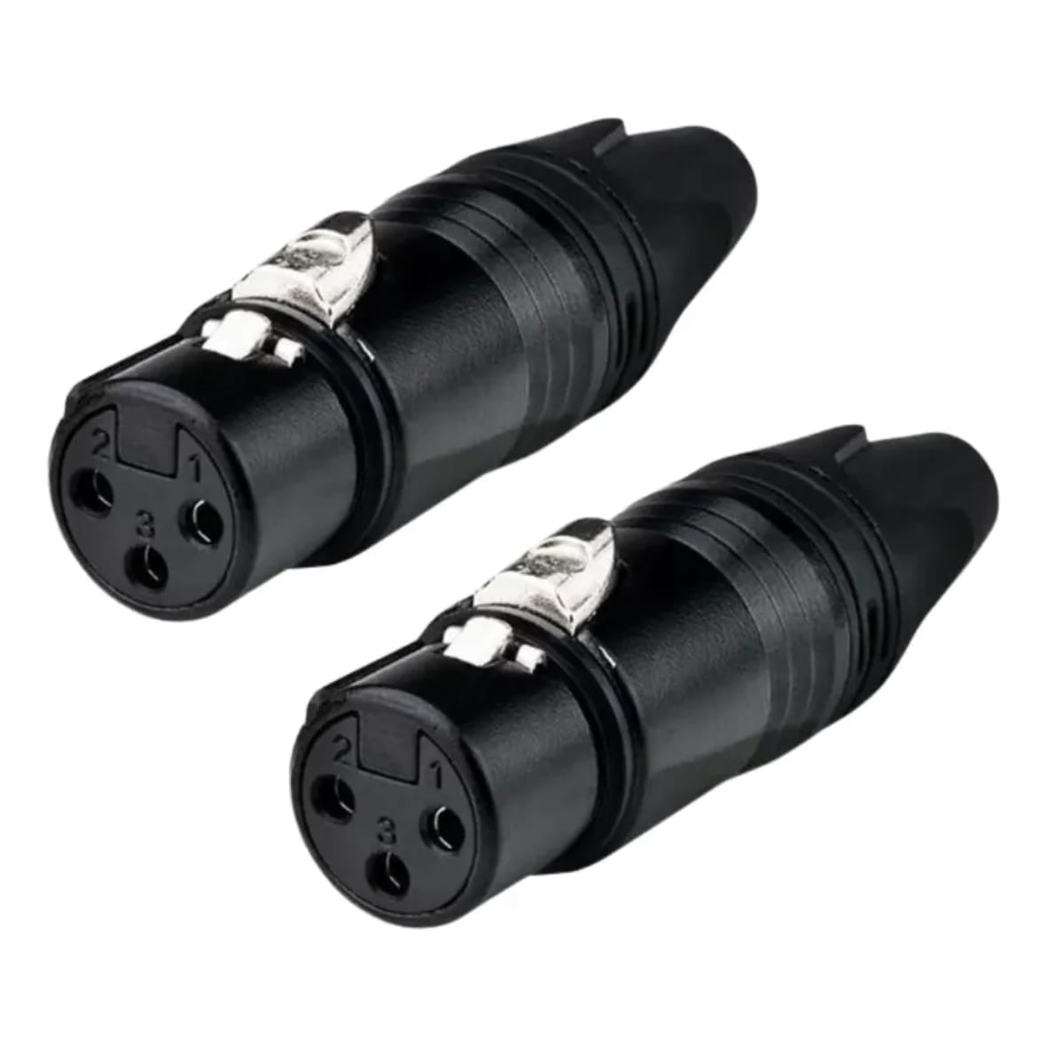 Conector XLR Canon Fêmea Profissional em Metal – MXT